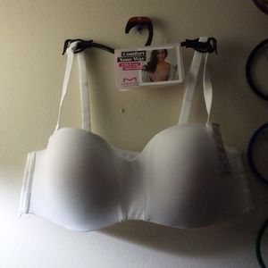 Maidenform ComfortCrush White Balconette Wireless Multi Way Bra Medium NWT